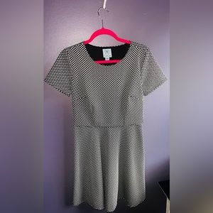 CeCe Dress. Black/White. Worn once!